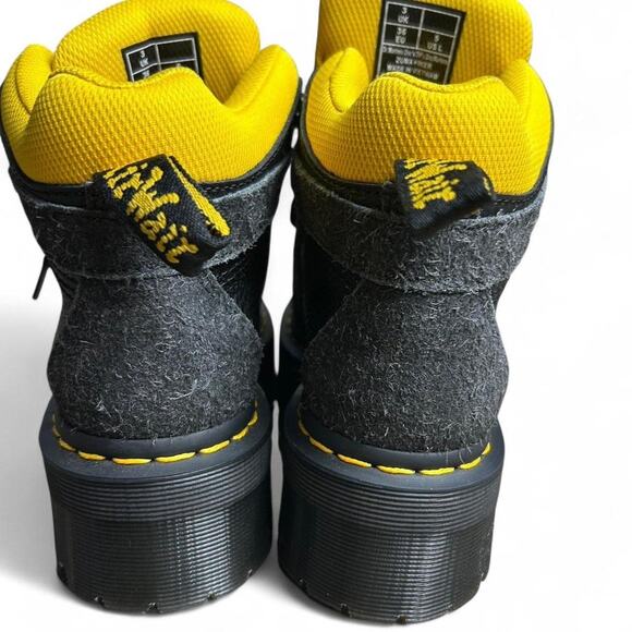 Dr. Martens Zuma Hiking Boots Size 5 - Black Yellow NWOT Combat Hiker Boots - Picture 6 of 7
